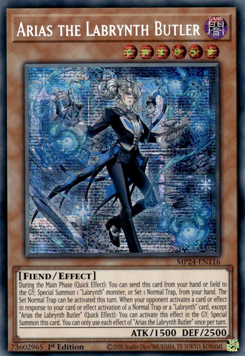 Arias the Labrynth Butler [MP24-EN116] Prismatic Secret Rare - Image 3