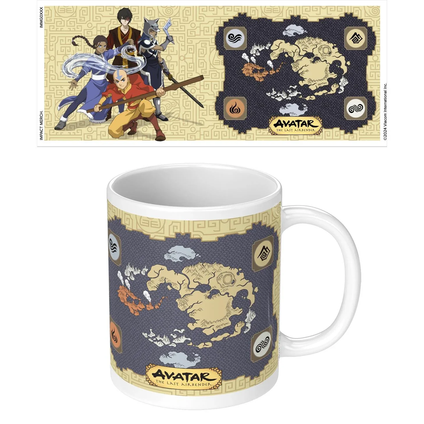 Avatar: The Last Airbender - Map - White Mug - Image 2