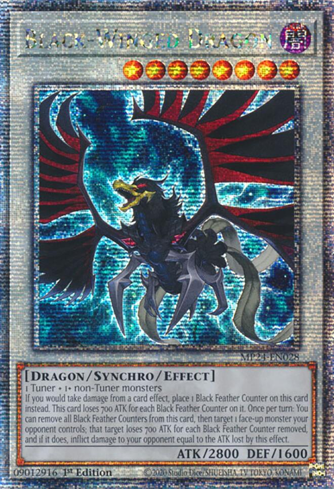 Black-Winged Dragon [MP24-EN028] Quarter Century Secret Rare - Image 4