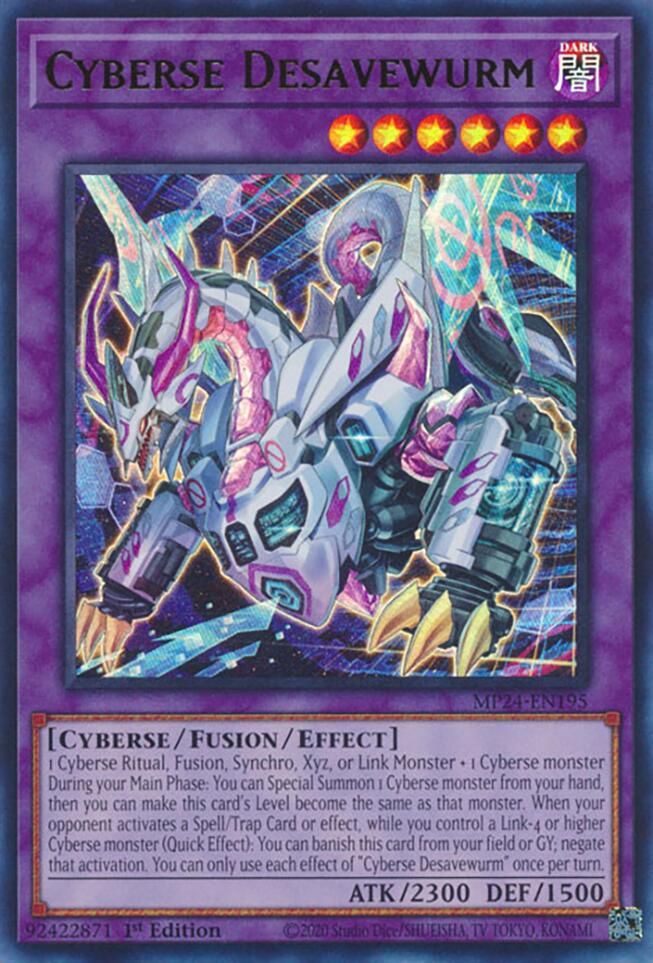 Cyberse Desavewurm [MP24-EN195] Ultra Rare - Image 4