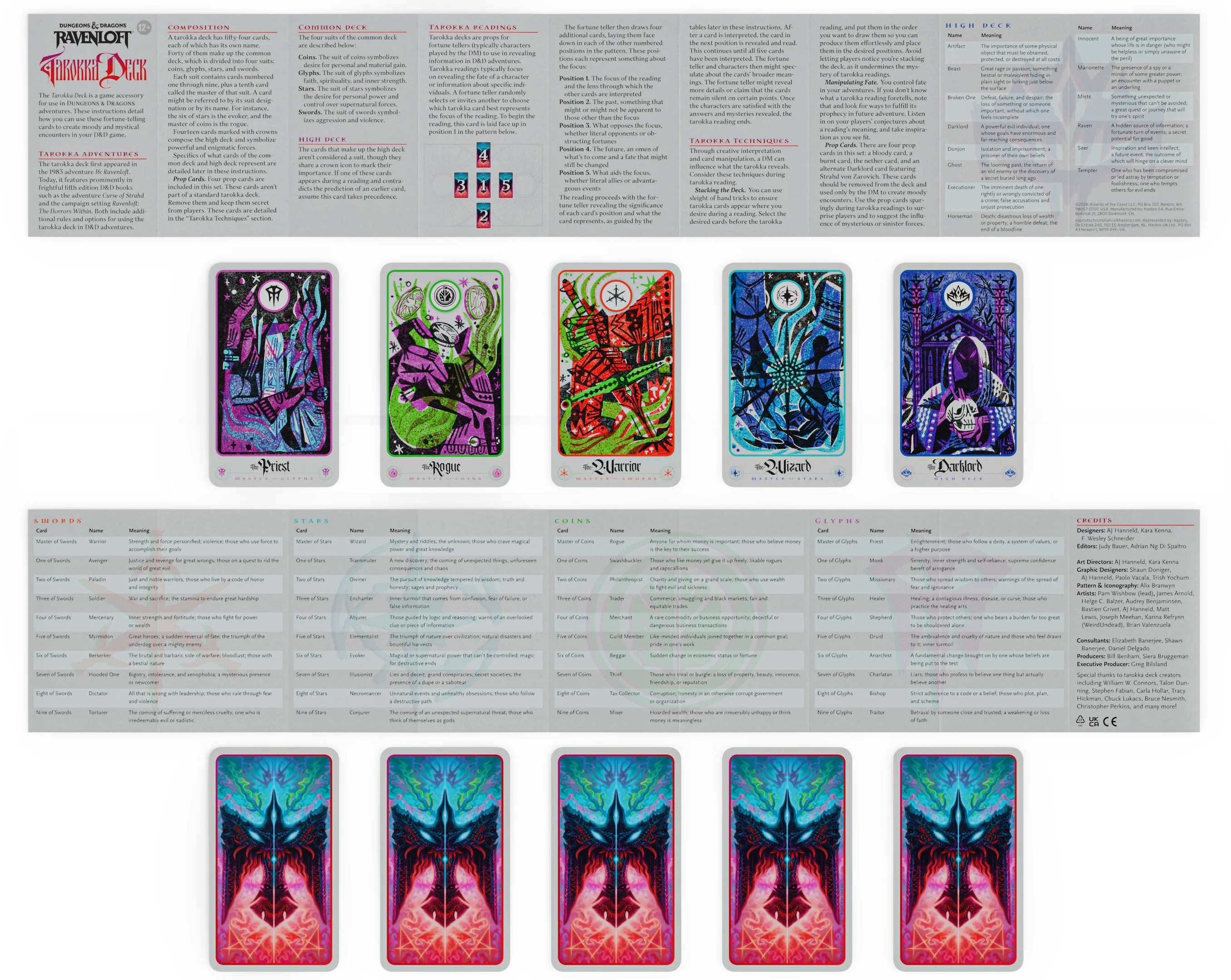 D&D Ravenloft: The Horrors Within - Tarokka Deck PRE-ORDER 16/06/26 - Image 4