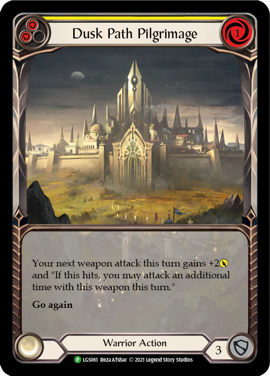 Dusk Path Pilgrimage (Yellow) [LGS061] (Promo)  Rainbow Foil