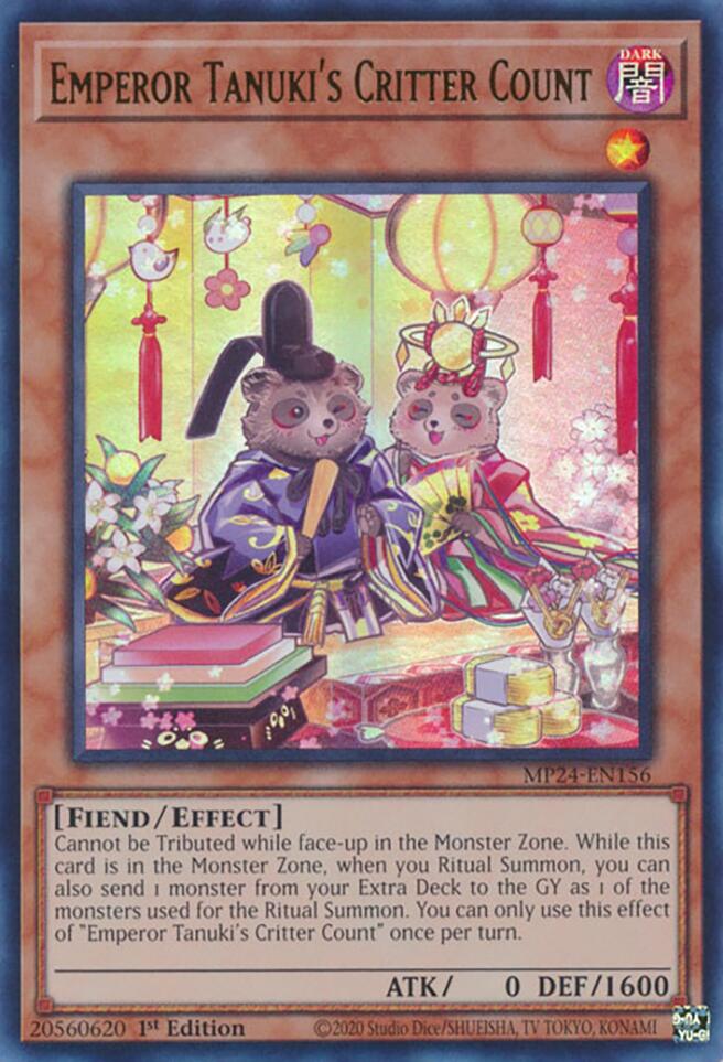 Emperor Tanuki's Critter Count [MP24-EN156] Ultra Rare - Image 3