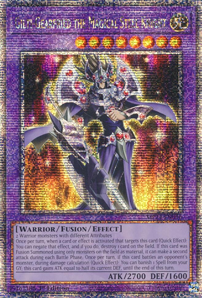 Gilti-Gearfried the Magical Steel Knight [MP24-EN016] Quarter Century Secret Rare - Image 2