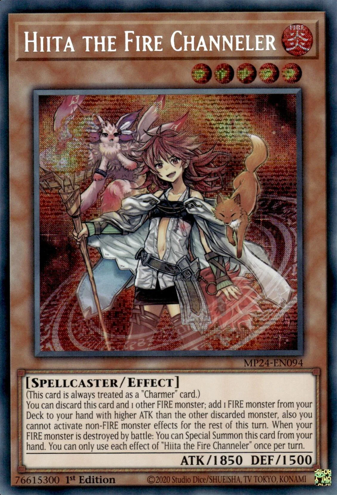 Hiita the Fire Channeler [MP24-EN094] Prismatic Secret Rare - Image 3