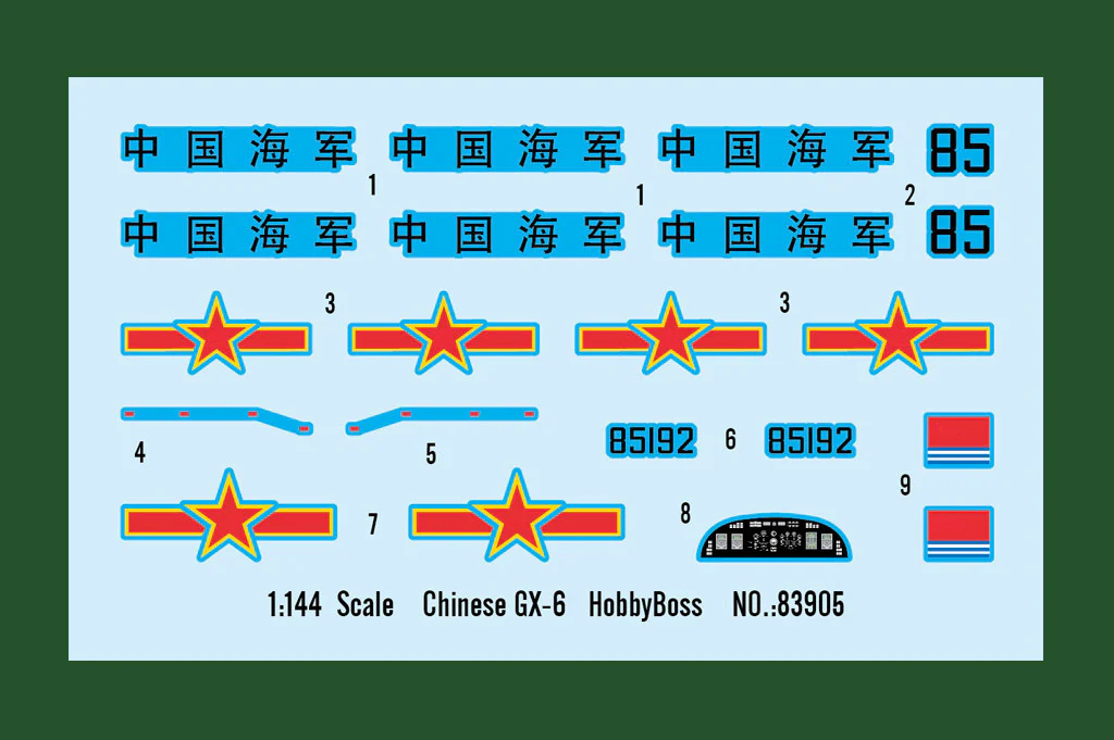 HobbyBoss 1/144 Chinese GX-6 Plastic Model Kit - Image 3