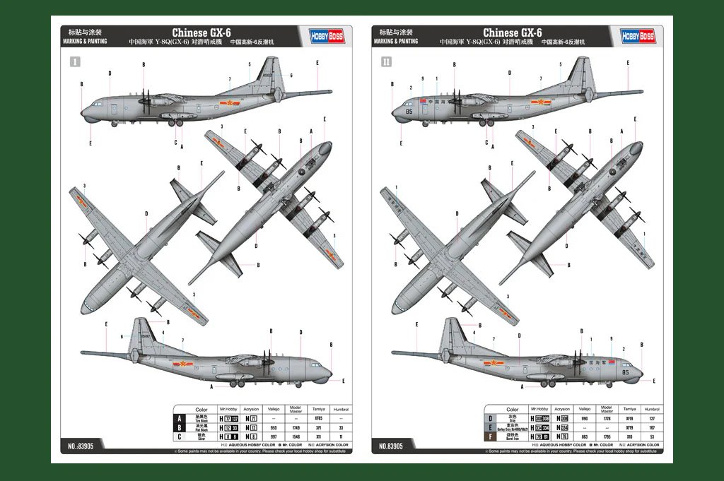 HobbyBoss 1/144 Chinese GX-6 Plastic Model Kit - Image 4