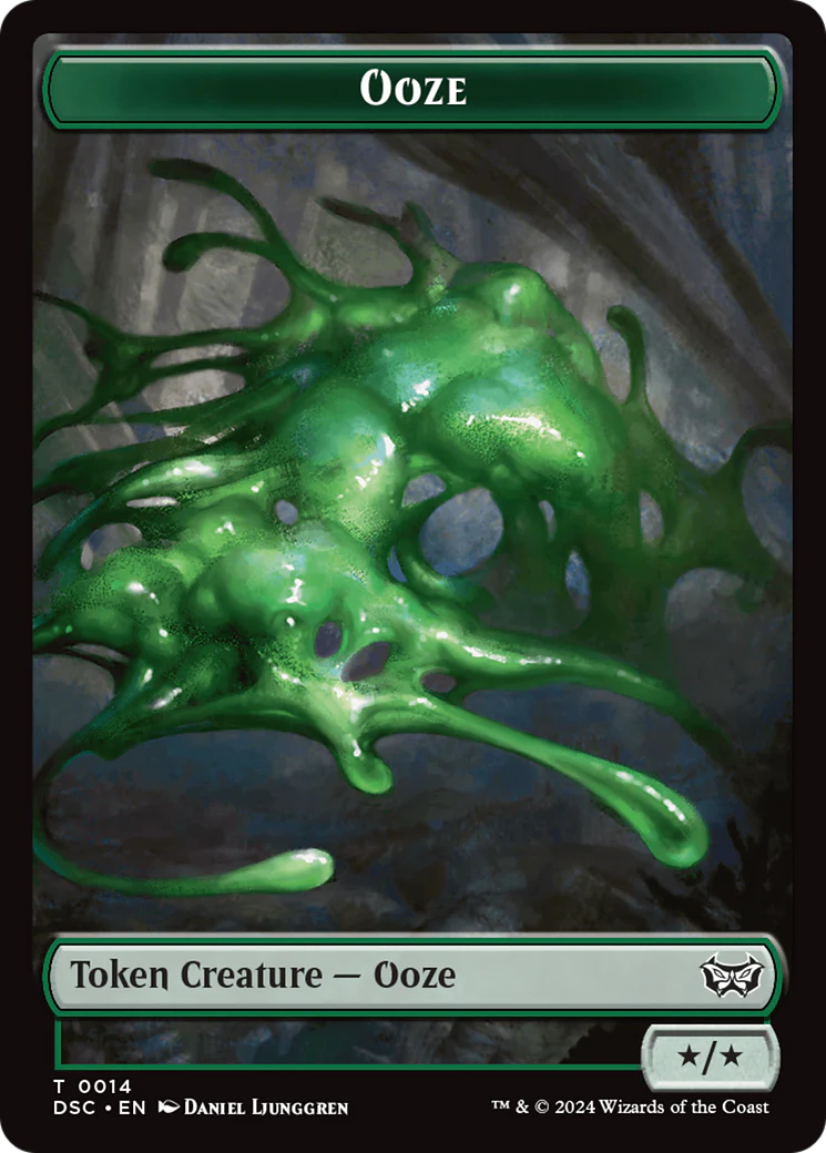 Insect (0011) // Ooze (0014) Double-Sided Token [Duskmourn: House of Horror Commander Tokens] - Image 2