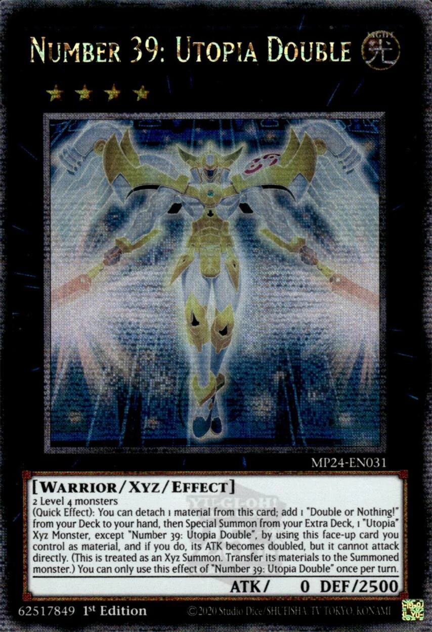 Number 39: Utopia Double [MP24-EN031] Quarter Century Secret Rare - Image 4