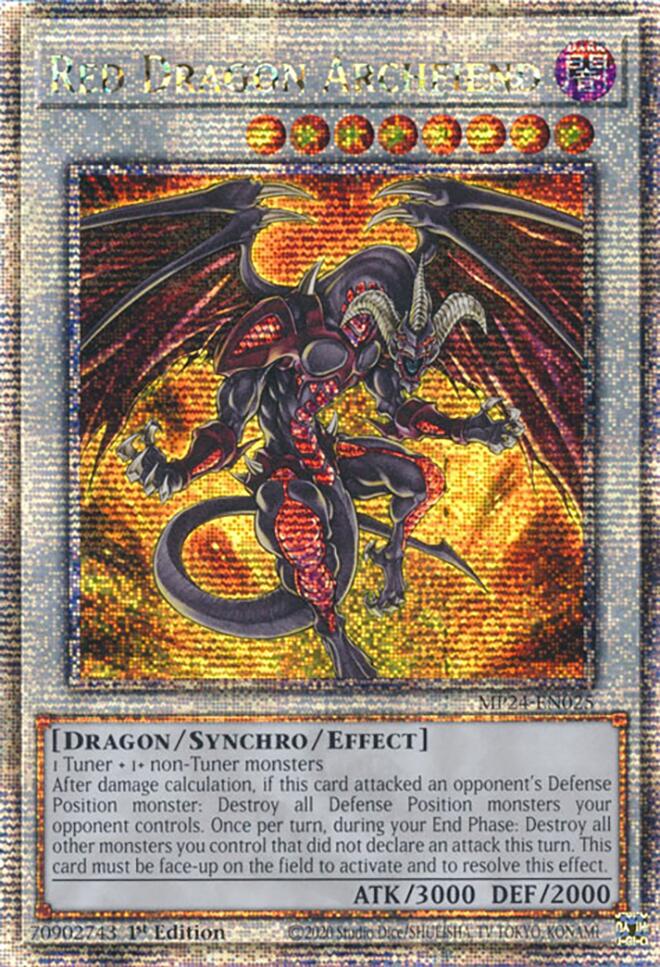Red Dragon Archfiend [MP24-EN025] Quarter Century Secret Rare - Image 2