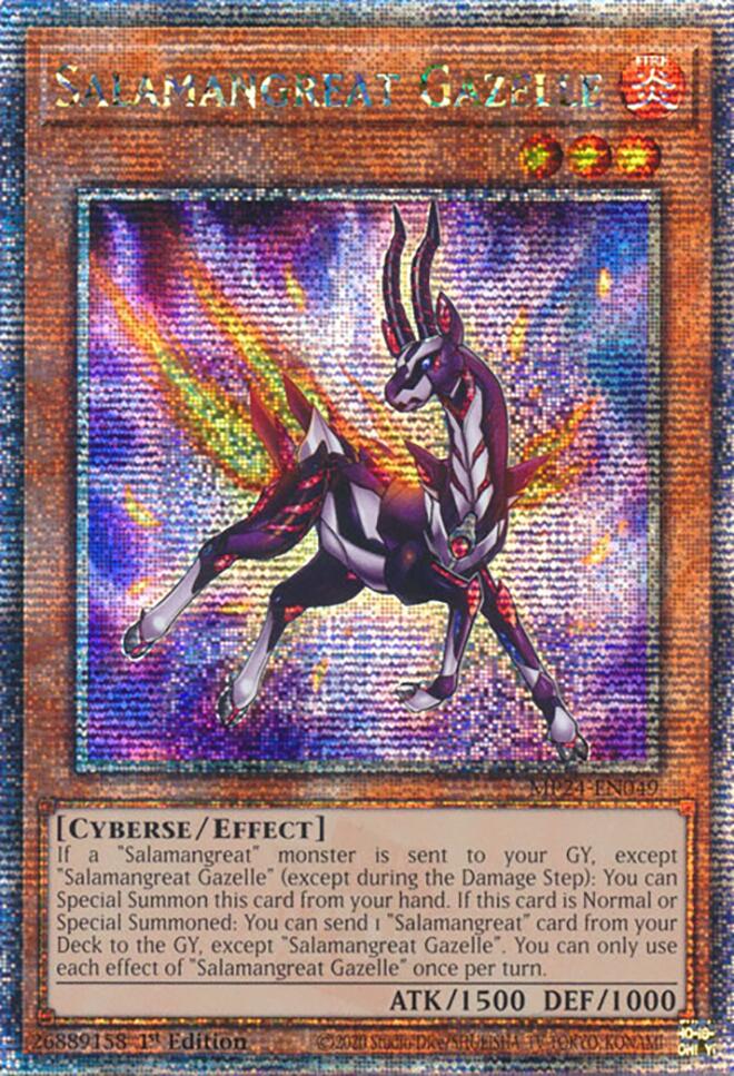 Salamangreat Gazelle [MP24-EN049] Quarter Century Secret Rare - Image 4