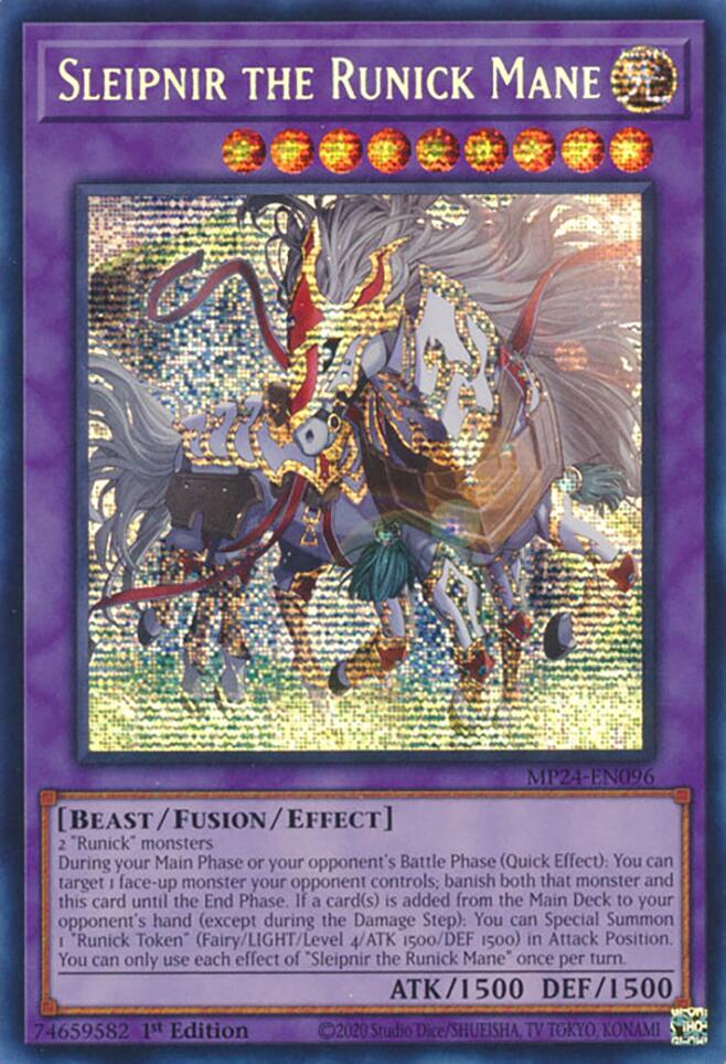 Sleipnir the Runick Mane [MP24-EN096] Prismatic Secret Rare - Image 3
