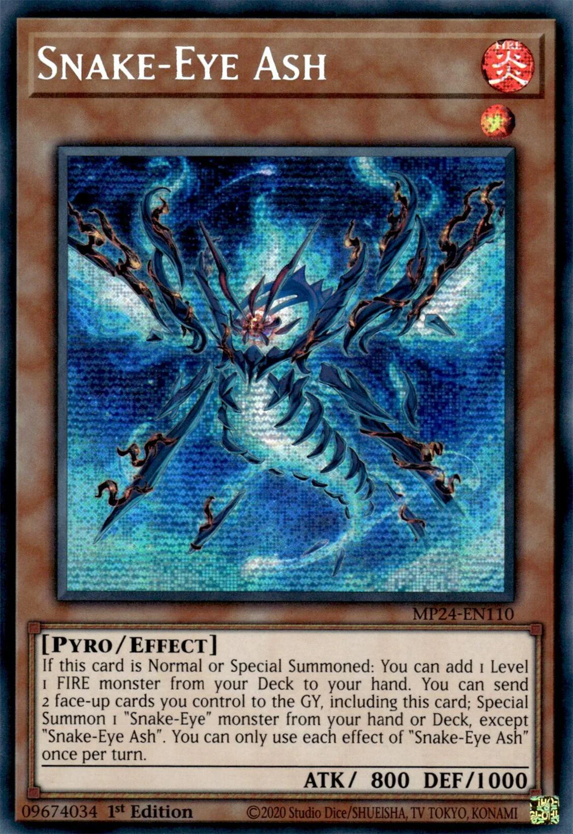 Snake-Eye Ash [MP24-EN110] Prismatic Secret Rare - Image 4