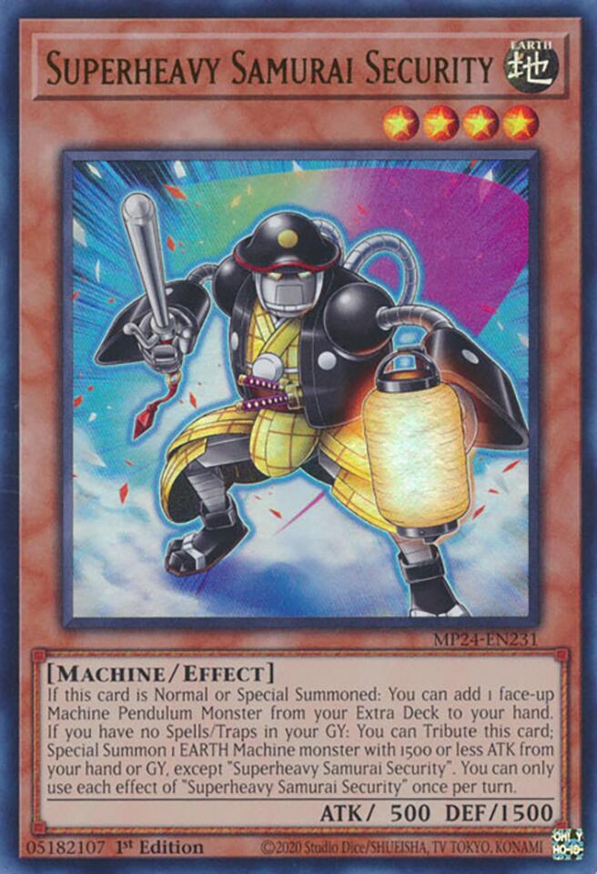 Superheavy Samurai Security [MP24-EN231] Ultra Rare - Image 4