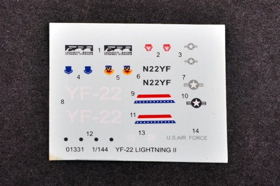 Trumpeter 1/144 U.S.YF-22 Lightning II - Image 2
